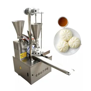 Otomatis kecil Bao Bun dimmsum Momo membuat mesin harga komersial Siopao Molder Xiao panjang Bao roti kukus mesin pembuat Baozi