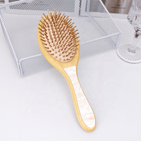 Peigne de massage à coussin d'air en acétate de haute qualité, écologique et luxueux, antistatique, lissant les cheveux