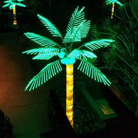 NeonShine Realistische Grüne LED-Palmenbaum-Leuchte 3m Metallrahmen Innen-/Außenbereich Wasserdicht IP65 Bewertung Garten- und Resort-Dekorationen