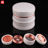 Broyeur en céramique 4 couches, accessoires pour fumeur, CNC, vente en gros, logo personnalisé, 4 pièces, moulin à herbes de tabac, nouveau design