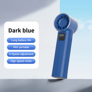 Ventilador de Mano Recargable de 3000 mAh, 20000 rpm, Pantalla Digital HD, Mini Ventilador Turbo Portátil, Brisa Fría, Alimentado por USB - Product Image 1