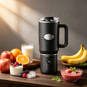 Mini Licuadora Eléctrica Portátil de 750 ml, Licuadora USB con 8 Cuchillas, Exprimidor de Naranja, Licuadora de Frutas Frescas - Product Image 1
