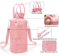 LINGKE pour gobelet de 40 oz, porte-bouteille d'eau, pochette pour gobelet, sac de transport pour bouteille d'eau avec poche pour téléphone, sac de sport