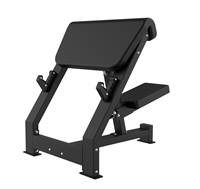 Chaise romaine commerciale en acier SP pour musculation, exercices d'extension dorsale, design réglable, fessiers et ischio-jambiers