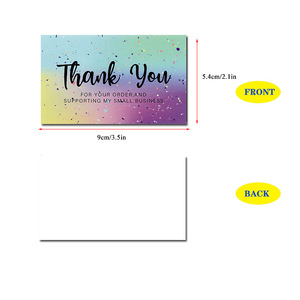 Biglietti di Ringraziamento di Lusso con Stampa in Lamina d'Oro, Biglietti Personalizzati con Logo per Matrimoni, Lauree, Addii al Nubilato, Funerali - Vendita all'Ingrosso per Piccole Imprese - Product Image 3