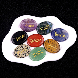 Dankbaarheid Gegraveerde Stenen Inspirerende Stenen Gebedsgeschenken Zen Chakra Motivatie Aanmoediging Kristallen Helende Energie - Product Image 4