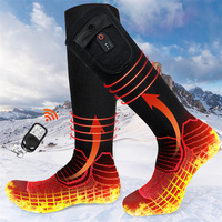 Chaussettes chauffantes pour homme Dr.Warm, améliorées, décontractées, rechargeables, à piles, respirantes, pour le ski et la chasse en hiver