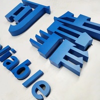 Papan Iklan Dinding Huruf Bulat LED Backlit Stainless Steel dengan Lapisan Titanium Emas Brushed Elektroplating Kustom
