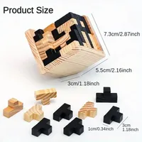 Magic Bucket 54T 54L Puzzle en bois pour adultes - Blocs de construction de 40 pièces pour la décompression au bureau et le plaisir