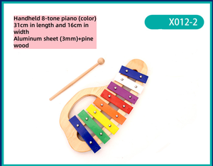 Plaque d'aluminium 8 tons Qin Orff Percussion Qin <span class=keywords><strong>Parent</strong></span>-enfant Aides pédagogiques Puzzle Percussion à la main Qin Vente en gros - Product Image 3