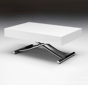 Kratzfester Steinplatten-Tisch mit Hubfunktion Ausziehbar 120-200cm Multifunktionaler Kaffee- & Esstisch - Product Image 5