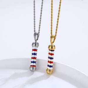 Olivia grosir terbaru baja tahan karat pria Emas Jangkar bahari tengkorak liontin timbul salib besar liontin pabrik penjualan - Product Image 3