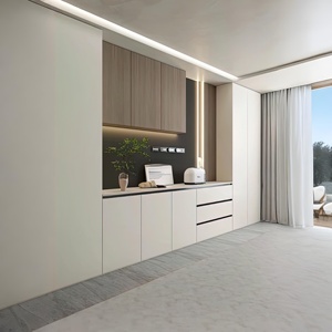 Customized Classical Wall Cabinets for <b>Kitchen</b> Modern Furniture Lacquer Finish Low Price Plywood Includes Hinge for Dining - Product Image 2