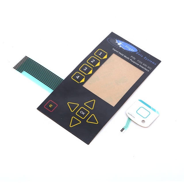 High Quality Custom Membrane Switch Panel Waterproof Numeric On/Off Keypad with Cutting Service 3M Adhesive Silk Screen Printed
