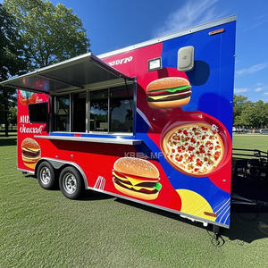 Camion de nourriture mobile de rue, remorque extérieure 2025, fabriqué en Chine, à vendre, pizza, acier personnalisé, Amérique - Product Image 2