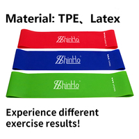 Bandes de fitness en TPE promotionnelles Shinho, codées par couleur en fonction de la résistance, qualifiées et abordables pour les cours de groupe/studios/cliniques