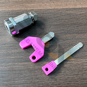 Serrure à came à cylindre rond <span class=keywords><strong>tubulaire</strong></span> en alliage de zinc et acier inoxydable durable Super poussoir pour distributeurs automatiques Langue espagnole - Product Image 1