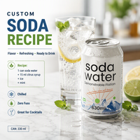 Vente en gros à bas prix 330ml de boisson gazeuse en conserve sans alcool à saveur de fruit eau gazeuse boisson gazeuse soda
