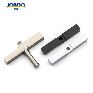 <span class=keywords><strong>Bloc</strong></span> adaptateur pivotant Connecteur de verre de douche <span class=keywords><strong>Bloc</strong></span> adaptateur mural en laiton chromé satiné pour une utilisation avec des charnières - Product Image 5