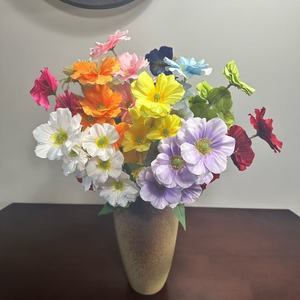Flores Artificiales de Mariposa Junheyuan, Arreglo de Flores de Seda de 6 Cabezas para Decoración de Bodas y Hogar - Product Image 1