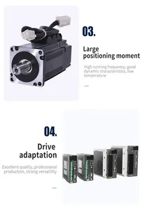 Servo Motor 400W 1.27Nm 3000 RPM çerçeve boyutu 60 DİKİŞ MAKİNESİ AC Servo Motor