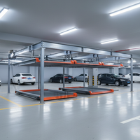 Système de stationnement vertical intelligent, système de stationnement mécanique à carrousel à entraînement par moteur, système de stationnement rotatif pour bâtiment, abri de voiture