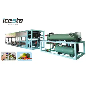Customized ICESTA High Reliable 1 2 3 5 10 20 25 30 40 Ton Direct Cooling Industrial Ice Block Making Machine