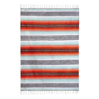 Couverture géométrique mexicaine tissée à la main 100% coton pour la maison lit drapeau Table drapeau canapé couverture plage couverture pique-nique tapis