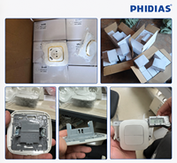 Interruptor de Pared y Enchufe Eléctrico OEM 10A 16A con Conexión a Tierra, PC y Latón, CE África, MOQ 3000 unidades