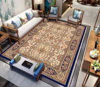 Tapis moderne en polyester à motifs géométriques personnalisables, fabriqué à la machine, écologique, antimicrobien, résistant au feu, pour salon