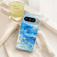 Coque magnétique dégradée pour Google Pixel 11 Pro, 10/10 Pro XL, motif semi-transparent rêveur, 9A