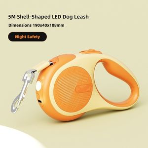 Büyük/küçük köpekler kediler için yarı otomatik kilit ve şok emici tasarım paslanmaz çelik yay ile hafif geri çekilebilir köpek tasma - Product Image 3