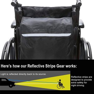 Custom Heavy Duty Large Wheelchair Accessories Bag Walker Storage Accessories Pouch Manual Wheelchair Side Bag - Product Image 4