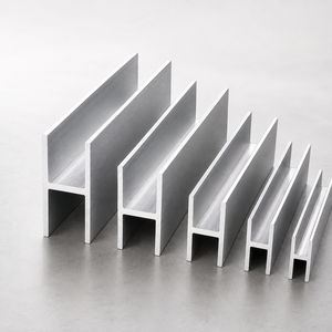 Profilé d'extrusion en aluminium en forme de H, finition usine, léger, résistant à la corrosion, matériau de construction pour portes et fenêtres - Product Image 5