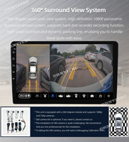 UIS 7865 Android 14 汽车收音机立体声 Carplay 4G DSP 多媒体导航 360 度摄像头系统 适用于通用主机 9 10 英寸