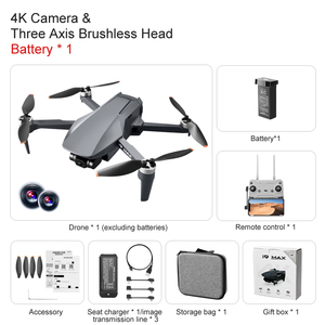 I9 Max Drone 3-Trục Gimbal 4K GPS 5G <span class=keywords><strong>FPV</strong></span> 3Km 28 Phút Chuyên Nghiệp Quadcopter Với Chướng Ngại Ngại Tránh Như Đức Tin Mini Dron - Product Image 6