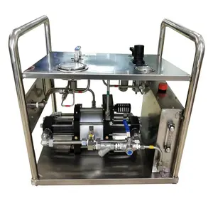 Hot sale USUN Model:WSAH100 500-800 bar High pressure air driven hydraulic pump station for hose testing