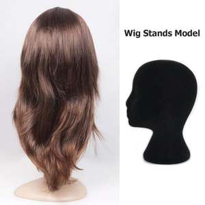 Support de perruque pratique en mousse noire pour femme, 1 pièce, présentoir pour Mannequin et lunettes, modèle de coiffure - Product Image 6