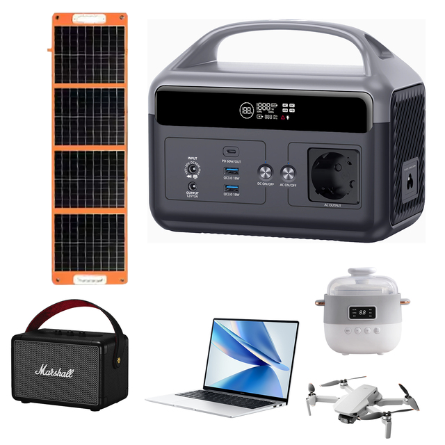 2000W Output Outdoor Energy Lifepo4 Battery Tragbare Kraftwerk Powerstation Portable 600w Power Station Solar Generator