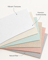 Papier vierge écologique spécial 80-360 g/m² pour emballage de luxe, couverture de menu, impression artisanale, application estampage à chaud UV