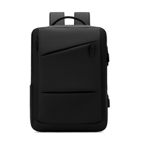 Sac à dos pour ordinateur portable d'affaires pour hommes, étanche, 15.6 pouces, sac d'ordinateur antivol, sac de voyage avec USB, grande capacité, sac d'école