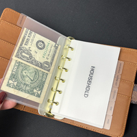 Enveloppes en espèces rechargeables multi-couleurs à onglet sans zip en stock en usine A6 A7 Portefeuille budgétaire Enveloppe en espèces givrée pour le défi de l'épargne