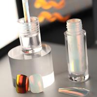 Nouvelle Arrivée Très Demandée : Poudre Liquide Effet Miroir Aurore pour Ongles, Poudre à Ongles Liquide Anti-débordement Effet Miroir, Liquide Magique pour Ongles Effet Fée