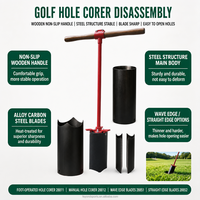 Accessoires de golf personnalisés avec logo, perforateur de trous de golf à levier manuel, coupe-trous de golf pour le terrains de golf, vente directe d'usine
