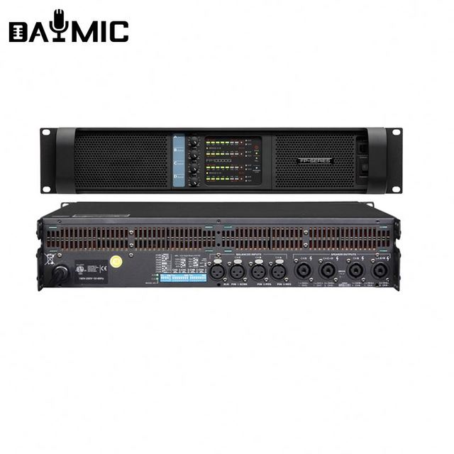 Professional 4 Channel Fp10000q FP 10000q 2500W*4 Power Amplifier 10000W for pa Subwoofer and Big Speaker