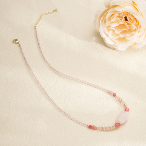 Collar de Cristal de Turmalina Natural, Hecho a Mano, con Cuentas de Piedras Preciosas, Gargantilla Boho, Joyería Espiritual para Mujer, Gota de Agua en Oro de 18K - Product Image 2