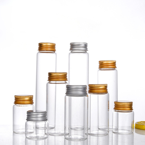 Tube à essai de haute qualité 15ml-100ml Tubes transparents en plastique Paquet de graines de plantes Tube à essai en plastique avec capuchon en aluminium doré - Product Image 5