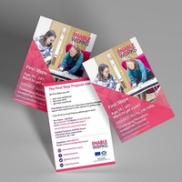 Brochures promotionnelles personnalisées en couleur, imprimées numériquement, à piqûre à cheval, pour la publicité d'entreprise (vente en gros)