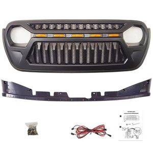 Parrilla Delantera DOS para Auto, Rejilla ABS 4x4, Accesorios para Jeep Wrangler JL Gladiator JT, Sahara <span class=keywords><strong>Rubicon</strong></span> <span class=keywords><strong>2018</strong></span>+ - Product Image 2