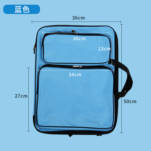 Bolsa de dibujo y pintura con múltiples bolsillos, de tela de poliéster 8K con cremallera, para estudiantes de arte - Product Image 5